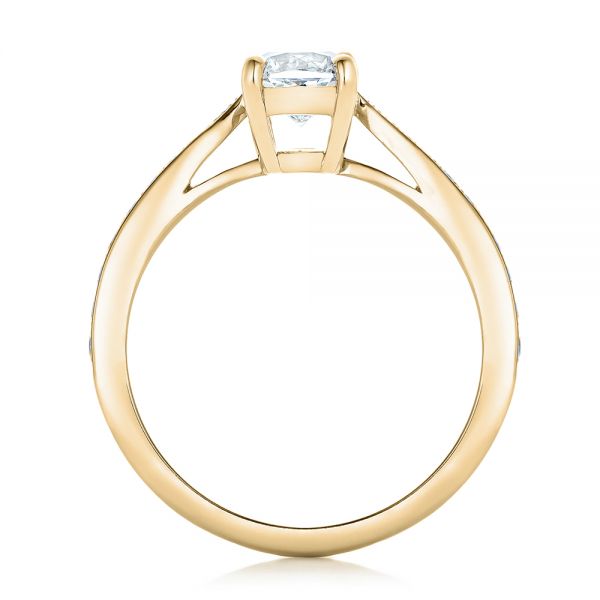 14k Yellow Gold 14k Yellow Gold Custom Diamond Engagement Ring - Front View -  102253
