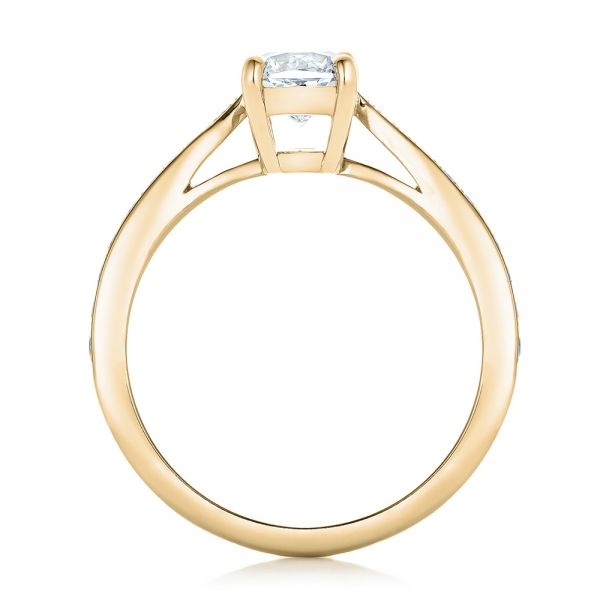 14k Yellow Gold 14k Yellow Gold Custom Diamond Engagement Ring - Front View - 102253