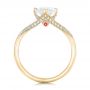 14k Yellow Gold 14k Yellow Gold Custom Diamond Engagement Ring - Front View -  102405 - Thumbnail
