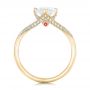 14k Yellow Gold 14k Yellow Gold Custom Diamond Engagement Ring - Front View -  102405 - Thumbnail