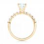 18k Yellow Gold 18k Yellow Gold Custom Diamond Engagement Ring - Front View -  102582 - Thumbnail