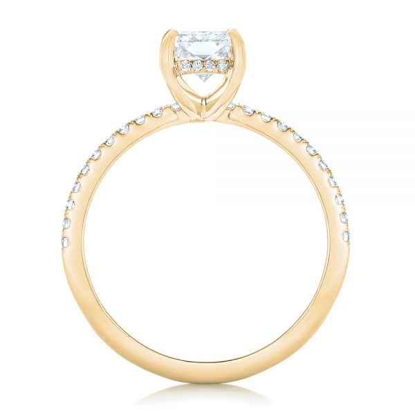 14k Yellow Gold 14k Yellow Gold Custom Diamond Engagement Ring - Front View -  102856