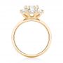 18k Yellow Gold Custom Diamond Engagement Ring - Front View -  102927 - Thumbnail