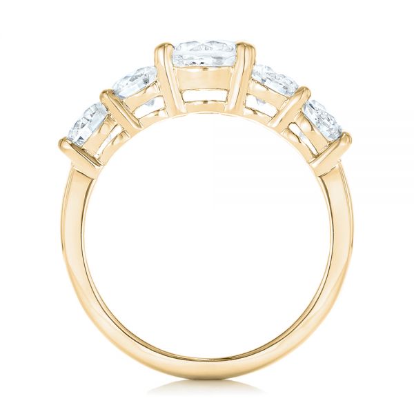 18k Yellow Gold 18k Yellow Gold Custom Diamond Engagement Ring - Front View -  102941