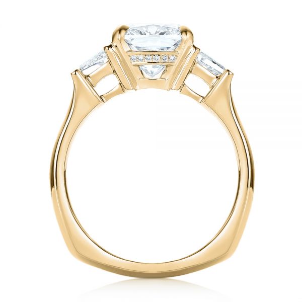 14k Yellow Gold 14k Yellow Gold Custom Diamond Engagement Ring - Front View -  103017