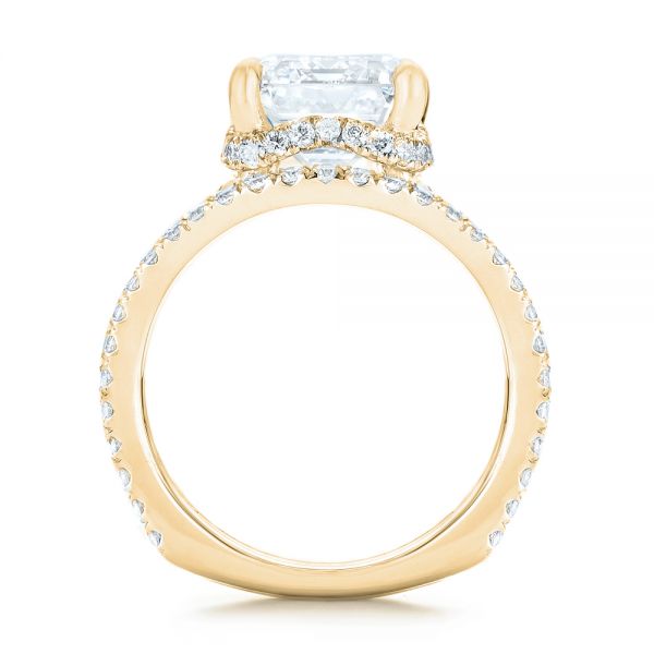 14k Yellow Gold 14k Yellow Gold Custom Diamond Engagement Ring - Front View - 103138