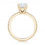 18k Yellow Gold 18k Yellow Gold Custom Diamond Engagement Ring - Front View -  103222 - Thumbnail