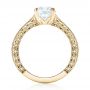 18k Yellow Gold 18k Yellow Gold Custom Diamond Engagement Ring - Front View -  103303 - Thumbnail