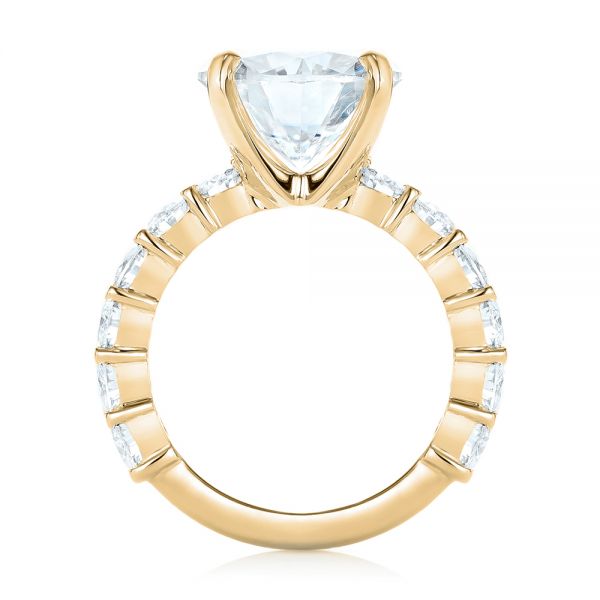 14k Yellow Gold 14k Yellow Gold Custom Diamond Engagement Ring - Front View - 103336