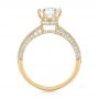 18k Yellow Gold 18k Yellow Gold Custom Diamond Engagement Ring - Front View -  103428 - Thumbnail