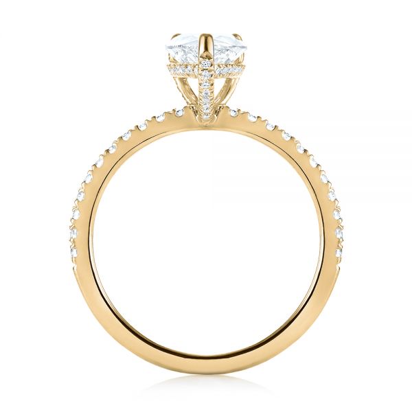 14k Yellow Gold 14k Yellow Gold Custom Diamond Engagement Ring - Front View - 103604