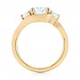 14k Yellow Gold Custom Diamond Engagement Ring - Front View -  104262 - Thumbnail
