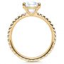 18k Yellow Gold 18k Yellow Gold Custom Diamond Engagement Ring - Front View -  1104 - Thumbnail