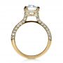 14k Yellow Gold 14k Yellow Gold Custom Diamond Engagement Ring - Front View -  1164 - Thumbnail