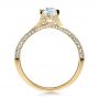 18k Yellow Gold 18k Yellow Gold Custom Diamond Engagement Ring - Front View -  1268 - Thumbnail