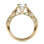 14k Yellow Gold 14k Yellow Gold Custom Diamond Engagement Ring - Front View -  1296 - Thumbnail