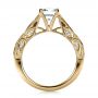14k Yellow Gold 14k Yellow Gold Custom Diamond Engagement Ring - Front View -  1296 - Thumbnail