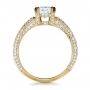 18k Yellow Gold 18k Yellow Gold Custom Diamond Engagement Ring - Front View -  1410 - Thumbnail