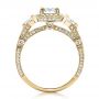 18k Yellow Gold 18k Yellow Gold Custom Diamond Engagement Ring - Front View -  1451 - Thumbnail