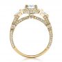 18k Yellow Gold 18k Yellow Gold Custom Diamond Engagement Ring - Front View -  1451 - Thumbnail
