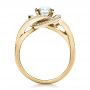 18k Yellow Gold 18k Yellow Gold Custom Diamond Engagement Ring - Front View -  1476 - Thumbnail