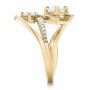 18k Yellow Gold 18k Yellow Gold Custom Diamond Engagement Ring - Side View -  100782 - Thumbnail