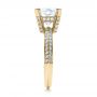 14k Yellow Gold 14k Yellow Gold Custom Diamond Engagement Ring - Side View -  100839 - Thumbnail