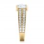 18k Yellow Gold 18k Yellow Gold Custom Diamond Engagement Ring - Side View -  102042 - Thumbnail