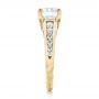 18k Yellow Gold 18k Yellow Gold Custom Diamond Engagement Ring - Side View -  102218 - Thumbnail