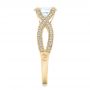 14k Yellow Gold 14k Yellow Gold Custom Diamond Engagement Ring - Side View -  102239 - Thumbnail