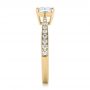 18k Yellow Gold 18k Yellow Gold Custom Diamond Engagement Ring - Side View -  102253 - Thumbnail