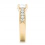 18k Yellow Gold 18k Yellow Gold Custom Diamond Engagement Ring - Side View -  102345 - Thumbnail