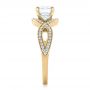 18k Yellow Gold 18k Yellow Gold Custom Diamond Engagement Ring - Side View -  102354 - Thumbnail