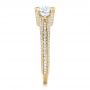 18k Yellow Gold 18k Yellow Gold Custom Diamond Engagement Ring - Side View -  102457 - Thumbnail