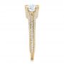 18k Yellow Gold 18k Yellow Gold Custom Diamond Engagement Ring - Side View -  102457 - Thumbnail