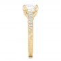 18k Yellow Gold 18k Yellow Gold Custom Diamond Engagement Ring - Side View -  102462 - Thumbnail