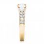 18k Yellow Gold 18k Yellow Gold Custom Diamond Engagement Ring - Side View -  102886 - Thumbnail