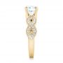 18k Yellow Gold 18k Yellow Gold Custom Diamond Engagement Ring - Side View -  102905 - Thumbnail