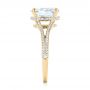 18k Yellow Gold 18k Yellow Gold Custom Diamond Engagement Ring - Side View -  102946 - Thumbnail