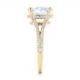 18k Yellow Gold 18k Yellow Gold Custom Diamond Engagement Ring - Side View -  102946 - Thumbnail