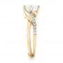 18k Yellow Gold 18k Yellow Gold Custom Diamond Engagement Ring - Side View -  102969 - Thumbnail