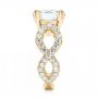 18k Yellow Gold 18k Yellow Gold Custom Diamond Engagement Ring - Side View -  103042 - Thumbnail