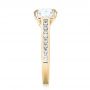 18k Yellow Gold 18k Yellow Gold Custom Diamond Engagement Ring - Side View -  103150 - Thumbnail