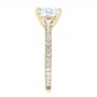 18k Yellow Gold 18k Yellow Gold Custom Diamond Engagement Ring - Side View -  103222 - Thumbnail