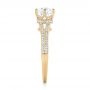 18k Yellow Gold 18k Yellow Gold Custom Diamond Engagement Ring - Side View -  103428 - Thumbnail