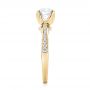 18k Yellow Gold 18k Yellow Gold Custom Diamond Engagement Ring - Side View -  103464 - Thumbnail