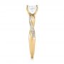 14k Yellow Gold 14k Yellow Gold Custom Diamond Engagement Ring - Side View -  103637 - Thumbnail