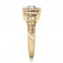14k Yellow Gold 14k Yellow Gold Custom Diamond Engagement Ring - Side View -  1346 - Thumbnail