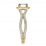 14k Yellow Gold 14k Yellow Gold Custom Diamond Engagement Ring - Side View -  1407 - Thumbnail