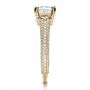 14k Yellow Gold 14k Yellow Gold Custom Diamond Engagement Ring - Side View -  1410 - Thumbnail